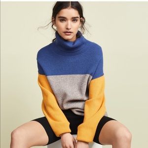 Free People Softly Structured Color Block Sweater